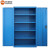 科瑞尼 重型工具柜铁皮柜车间工具柜多功能双开门工厂储物柜零件柜 JZKF40000蓝4层板【单柜】