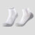 专业马拉松跑步袜男女毛巾底左右袜夏速干户外越野运动袜 船袜白色三双装 M4044