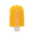 食安库 食品级清洁工具 硬毛管内壁刷头 直径80mm 不含铝杆 黄色 32806