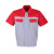 斯卡地尔（Scotoria）半袖工作服套装 分体式夏季半袖舒适高棉TC1501红灰色 1套2XL码