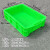适用于新料加厚型长方形塑料周转箱小号物流运输筐五金工具收纳盒 460箱绿色外径465x305x115mm
