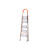 可立摩 201不锈钢折叠梯 便携人字梯折叠梯子 五步梯 工作高度1.22m