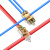 硬泰T型分线器大功率快速接线端子电线分支接头连接神器一进二出四出 一进三（1-6）左（1只）