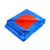 工霸（GONGBA）蓝桔篷布 PE应急防雨防晒棚布苫布 4*8M 1块