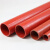 夹布夹线硅胶管耐高温压红色硅胶软米管多层夹布加厚大口径橡胶管 直管内径30mm长度一米