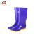上海牌女士高筒雨靴 防滑耐磨雨鞋防水鞋 时尚舒适PVC/EVA雨鞋 户外防水防滑雨靴 SH301 紫色 39