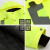 冬季反光棉衣防寒外套安全交通协勤高速夜间荧光大衣工作服装 300D防水反光棉衣（黑绿款） XL