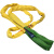 适用国标工业柔性吊装带双扣环形3/5/10吨起重圆形软吊带吊车吊树 绿色 2吨5米 两头扣