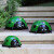 户外仿真七星瓢虫花园摆件玻璃钢园林雕塑户外动物庭院装饰品摆设 绿色七星瓢虫一套(3只) -含