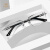 万金宝近视眼镜框男士钻石切边眼镜商务可配平光有度数眼镜男MA-5012 搭配1.61折射率镜片