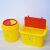 大容量医疗一次性利器盒针头方形圆形锐器盒黄色废弃物垃圾收纳桶 方形15L推盖利器盒