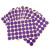 海斯迪克 gnjz-1322 彩色不干胶圆点标签贴纸 分类记号贴 25mm紫色（600贴）
