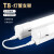 佛山照明(FSL)T8灯管LED日光灯管双端供电一体化灯管可串联支架全套0.6米12W 白光（6500K）