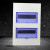 PZ30配电箱面板铁盖板明暗装箱盖子10/12/15/18/20回路单双排三排 米白色 8回路小型蓝色