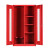万普盾 应急物资存储柜 1000*500*1800mm【红色】消防救援柜防汛装备器材展示柜紧急防护物品储备柜