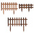 韩曼柯 防腐木栅栏花园园林竹篱笆围栏护栏户外木栅栏栏杆 地上60厘米高（12毫米厚）