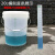 定制 带刻度透明桶半透明接尿带盖奶茶店量杯防腐耐酸碱塑料大胶桶 5L半透明刻度桶