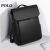 POLO男士双肩包大容量商务休闲背包可装16英寸电脑包通勤旅行出差男包 黑色