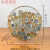 星舵复古六边形硬币展示框收藏透明相框挂墙装饰收纳属画框 金色圆形带支架 其他尺寸
