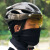 厂家直销山地自行车头盔风镜一体代驾安全帽公路单车骑行头盔男女 黄色 L