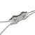 JG655 304不锈钢钢丝绳单夹卡扣双夹锁扣u型夹头 双夹M310个