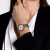 雷达（RADO）瑞士手表晶萃系列镶钻太阳纹表盘48小时动力奢华女士自动机械腕表 十二钻时标R30019742