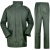 分体绿雨衣橄榄绿抢险救援户外保安徒步雨衣 加有网新式绿雨衣 XXL