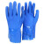 868手套耐磨耐油耐酸碱防滑防水劳保手套浸塑 工业 818蓝色磨砂十双