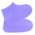 防雨鞋套下雨天防滑乳胶橡胶塑料透明加厚弹力儿童学生雨鞋 紫色 中码长25厘米建议35-39码