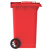 科力邦KB5101户外垃圾桶红色新国标分类垃圾桶大号加厚100L(1个)