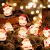 圣诞灯串 圣诞节装饰品led灯串 雪人圣诞树节日装饰品小彩灯闪灯 圣诞小人 10米80灯电池USB两用