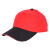 金诗洛 KSL006 劳保鸭舌帽 工作帽员工帽广告帽棒球帽太阳帽 红顶黑舌