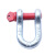 链工 U形卸扣美式高强卸扣船用吊装D型卸扣起重吊装工具d型吊环可选弓形款 0.5t 20个装 