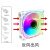 棱镜风扇三代12cm机箱散热器ARGB神光同步5V3针炫彩PWM温控超 棱镜四代PRO黑框反向