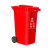 户外垃圾桶干湿分离垃圾分类大容量物业上海环卫桶黑红蓝240L加厚 120升+轮+盖红色有害