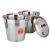 适合不锈钢提水桶手提式储水桶食用桶冰桶油桶喜桶特厚特厚无磁可带盖 (特厚)38cm水桶+盖子