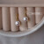 LZJV施华洛世奇锆正品淡水珍珠纯银耳钉女轻奢复古气质法式感耳饰耳坠 小敏家同款(9-10mm点位)金色一对