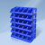 米奇特工（Agents mickey）加厚斜口塑料盒组合式零件盒物料盒组立元件盒螺丝盒工具盒X5(蓝)460*300*170MM
