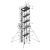 单双宽铝合金脚手架直爬梯加厚铝制品快装焊接架工程移动梯子 平台10米