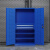 重型工具柜铁皮柜车间用双开门加厚文件柜移动储物柜多功能工具柜 (新橙) 内二抽 带挂板