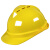 国标工地加厚透气钢施工头盔领导印字 V透气款ABS黄色
