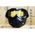 复古哈雷风镜摩托车头盔护目镜机车面罩摩托车头盔面具越野护目镜 黑框黄色镜片