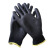 京斯坦  Pu涂掌手套黑色Pu涂层涂胶防滑电子工厂工用 黑色PU涂掌M（20双）