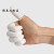 手指套防滑耐磨护手橡胶乳胶无尘一次性手指套电子工业 白色指套(20粒)均码 默认