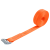 易驹 压扣锌扣捆绑带耐磨打包绑带 DXP-LY100涤纶 橙色 宽2.5cm 长5m