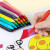 广博（GuangBo）帕恰狗儿童洞洞蜡笔不脏手塑料蜡笔可水洗彩笔绘画画笔 36色 帕恰狗-36色-KT82081-36