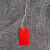 现货PVC塑料防水空白弹力绳吊牌价格标签吊卡标价签标签100套 PVC红色弹力绳3X5吊牌=100套