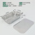 海斯迪克 HK-5007 一次性铝箔餐盒 方形外卖打包盒锡纸碗含覆铝纸盖 （700毫升）185*132*51mm（250个）