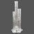 午励 实验室量筒 玻璃刻度量筒 高硼硅玻璃量筒 5-100五合一套装 