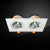 龙代（longdai）LED斗胆灯 新房商铺装修商用COB豆胆灯卧室室内格栅射灯LX 20W双头款 白光灯